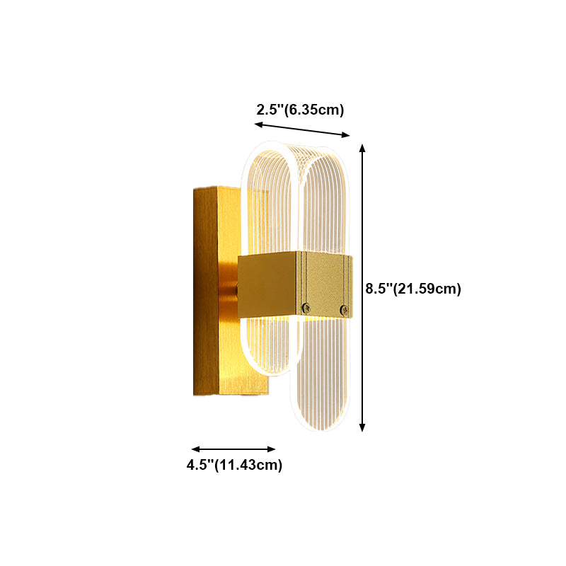 Modern Style Metal LED Wall Light Fixture Creative Wall Light Sconce for Bedroom