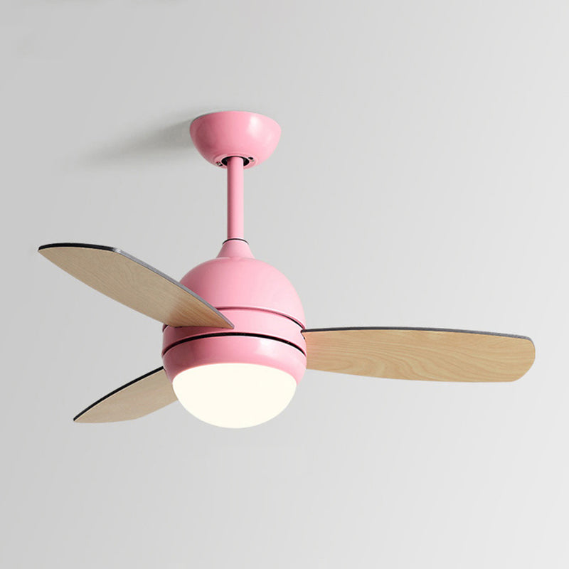 1-Light Ceiling Fan Lighting Modern Style Metal Ceiling Fan Lighting for Children's Room