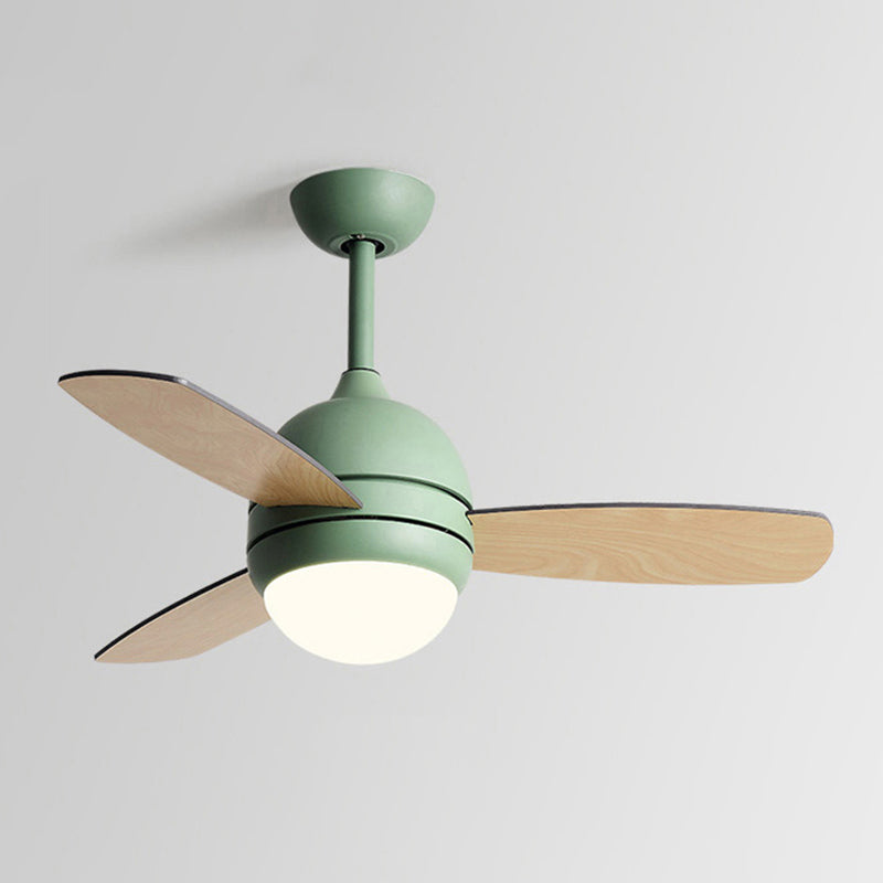 1-Light Ceiling Fan Lighting Modern Style Metal Ceiling Fan Lighting for Children's Room