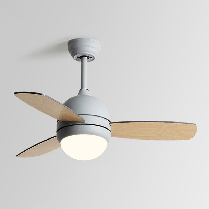 1-Light Ceiling Fan Lighting Modern Style Metal Ceiling Fan Lighting for Children's Room