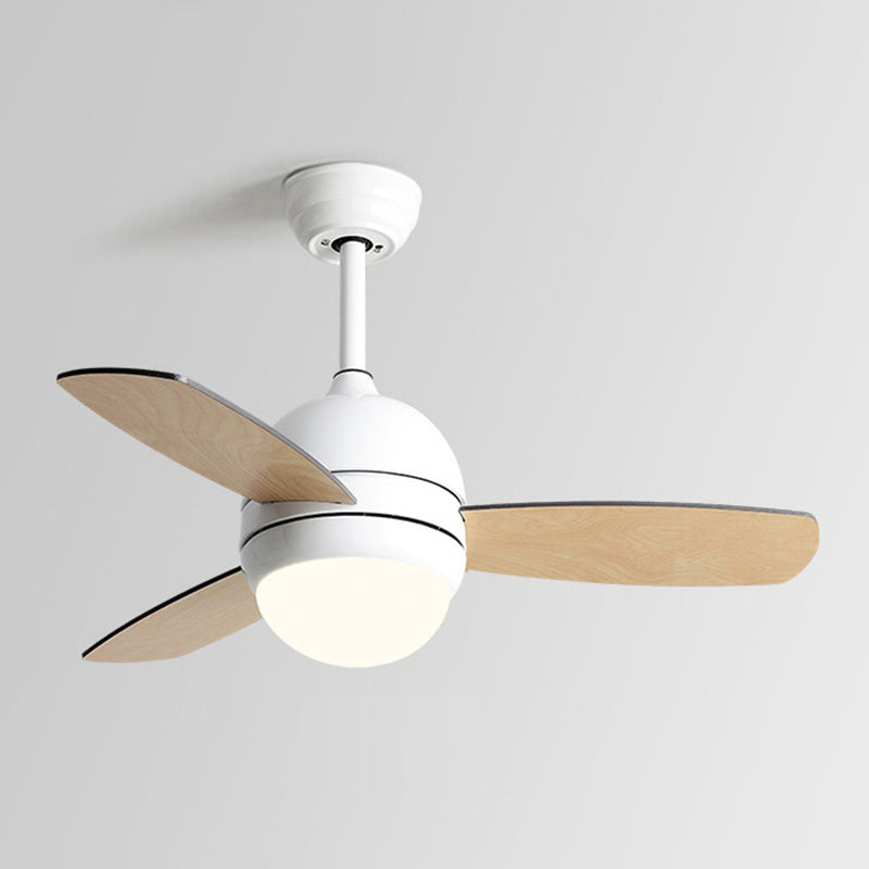 1-Light Ceiling Fan Lighting Modern Style Metal Ceiling Fan Lighting for Children's Room