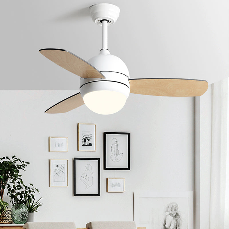 1-Light Ceiling Fan Lighting Modern Style Metal Ceiling Fan Lighting for Children's Room