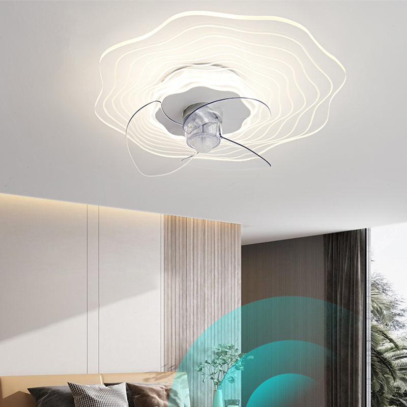 Metal Ceiling Fan Lamp Simplicity Style LED Ceiling Light Fixture