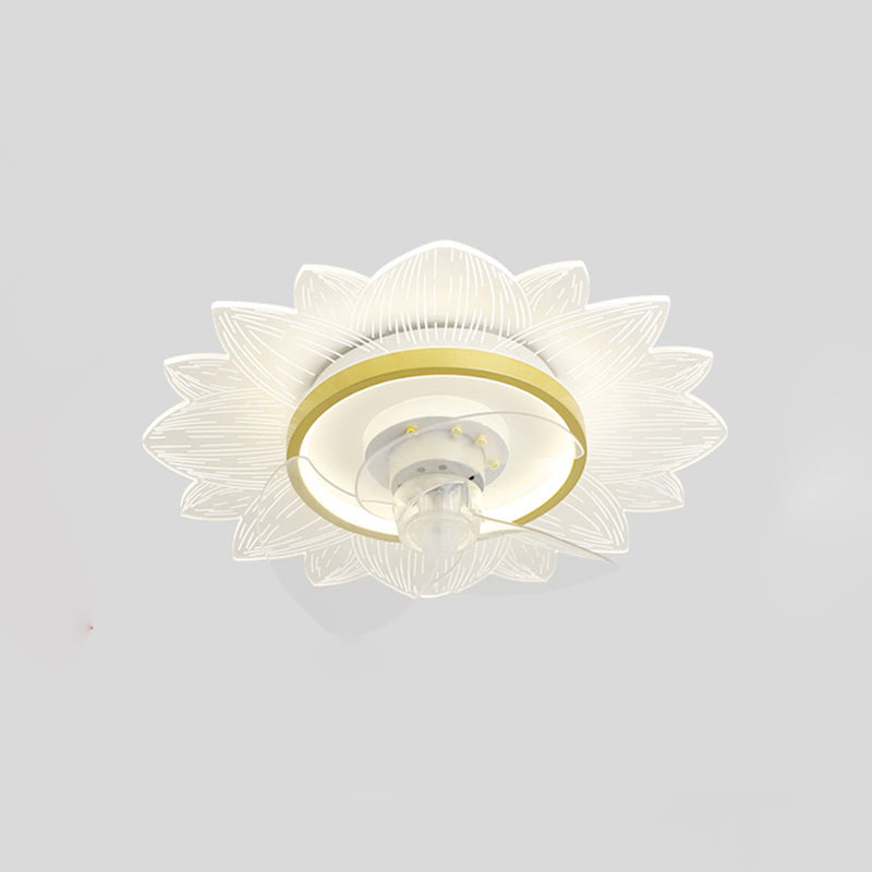 Metal Ceiling Fan Lamp Simplicity Style LED Ceiling Light Fixture