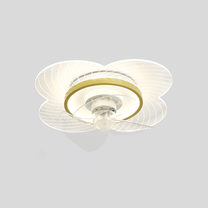 Metal Ceiling Fan Lamp Simplicity Style LED Ceiling Light Fixture