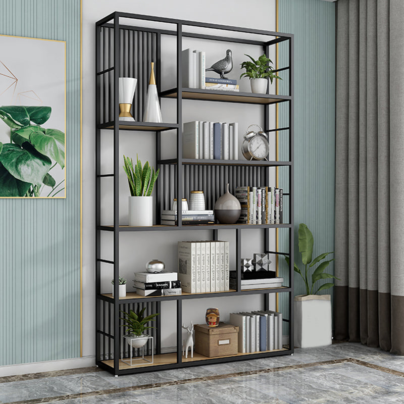 78.74"H Bookcase Contemporary Style Open Back Bookshelf for Home Office