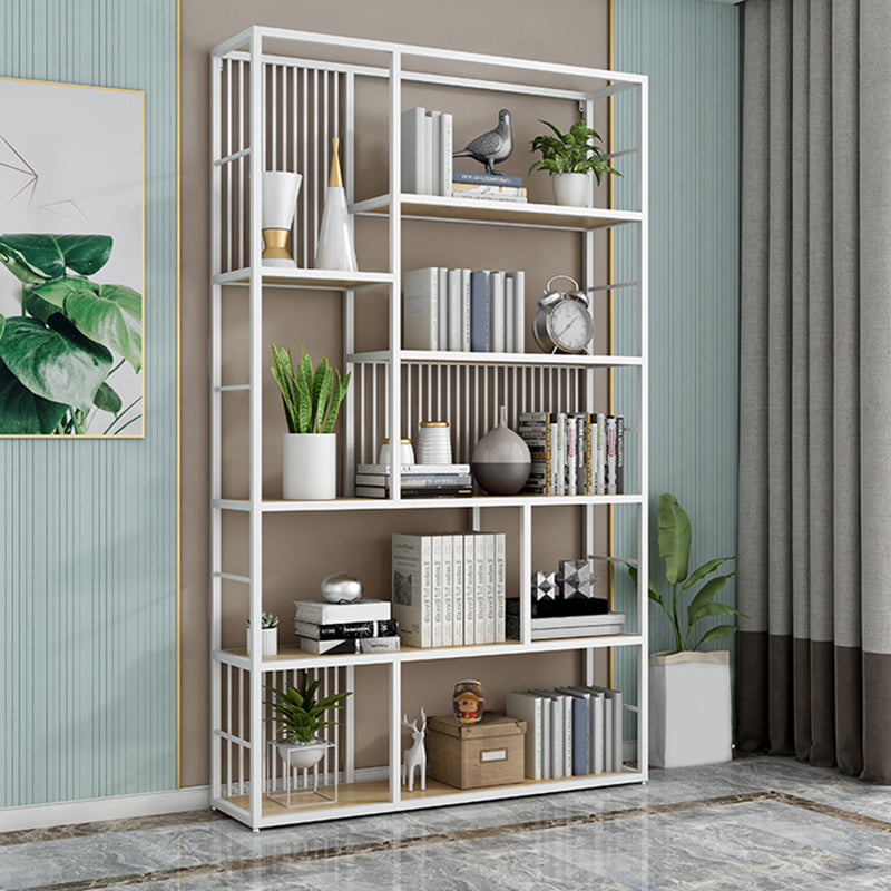 78.74"H Bookcase Contemporary Style Open Back Bookshelf for Home Office