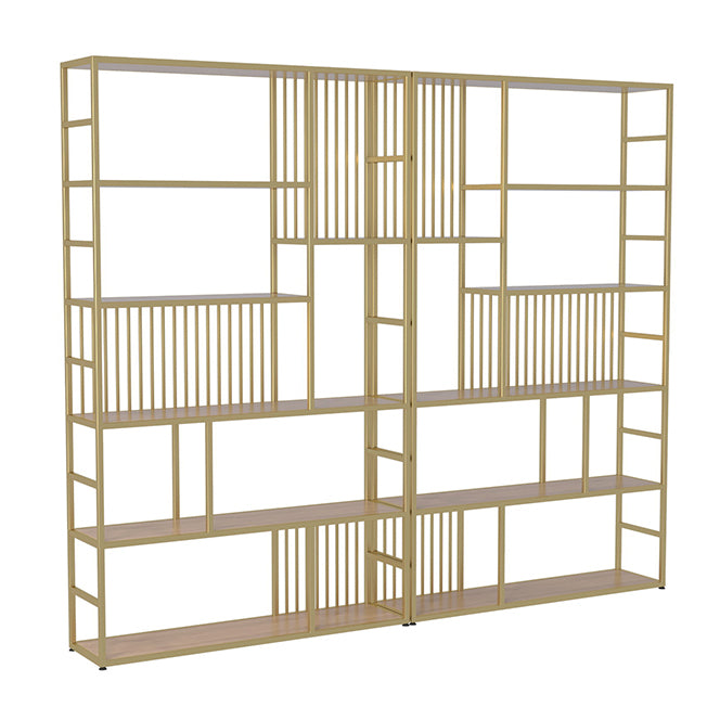 78.74"H Bookcase Contemporary Style Open Back Bookshelf for Home Office