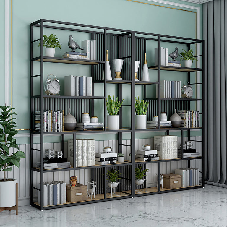 78.74"H Bookcase Contemporary Style Open Back Bookshelf for Home Office