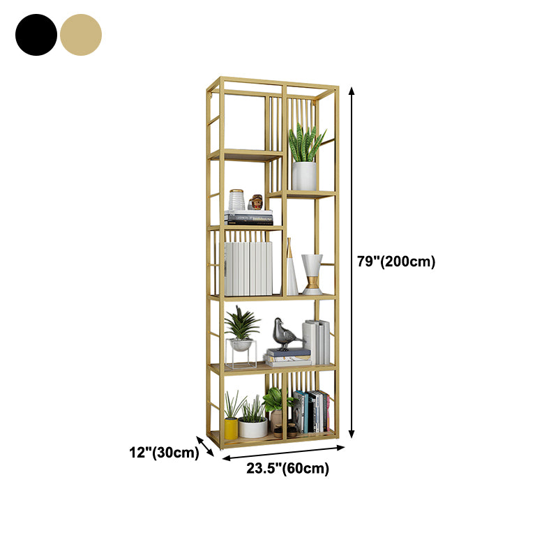 78.74"H Bookcase Contemporary Style Open Back Bookshelf for Home Office