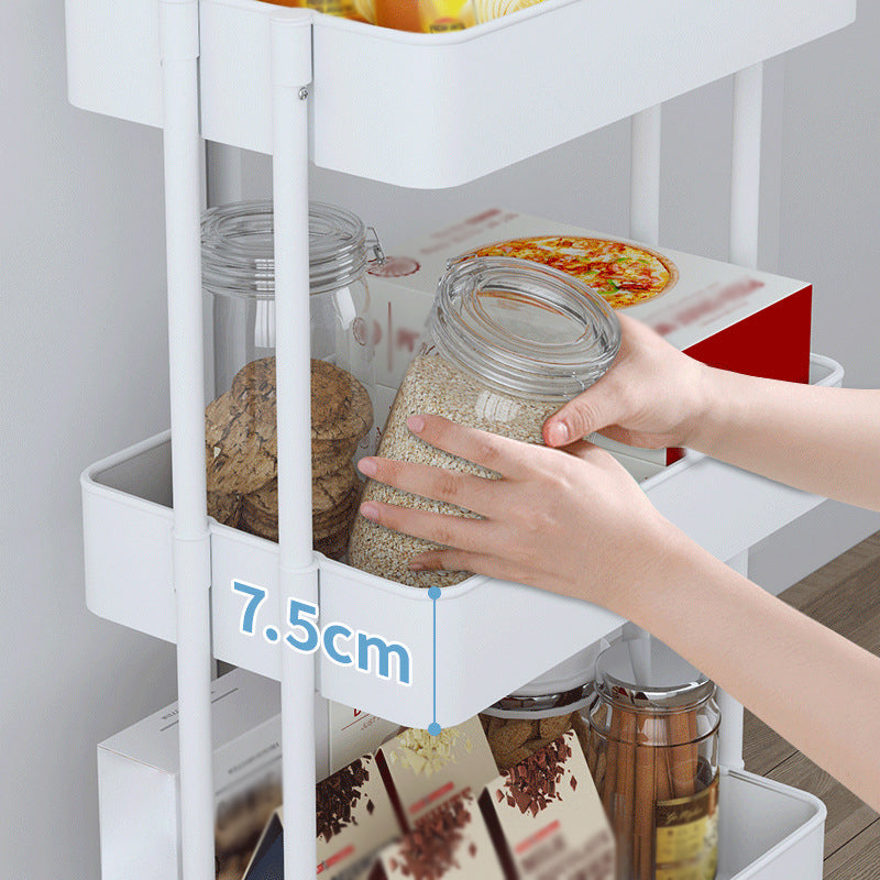 Metal Frame Open Etagere Bookshelf Contemporary Vertical Bookcase with Caster Wheels
