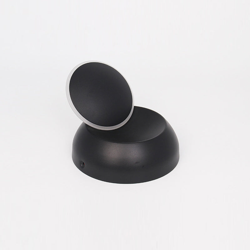 Nordic Style Aluminum Wall Light Round Rotatable LED Wall Sconce for Bedroom