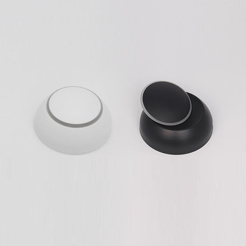 Nordic Style Aluminum Wall Light Round Rotatable LED Wall Sconce for Bedroom