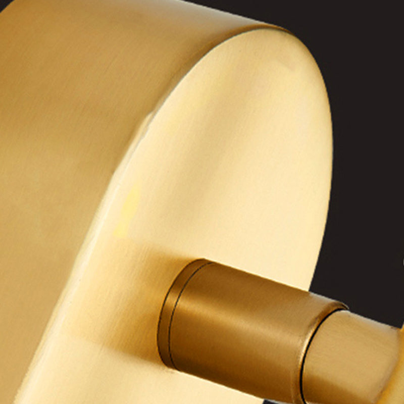 Metal Straight Shape Wall Light Modern LED Wall Sconce in Gold for Living Room