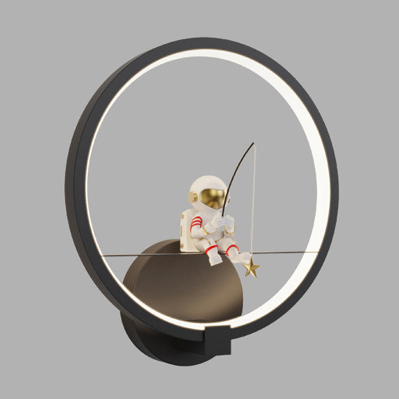 Modern Style Wall Light Fixture Creative Astronaut Wall Light Sconce for Bedroom