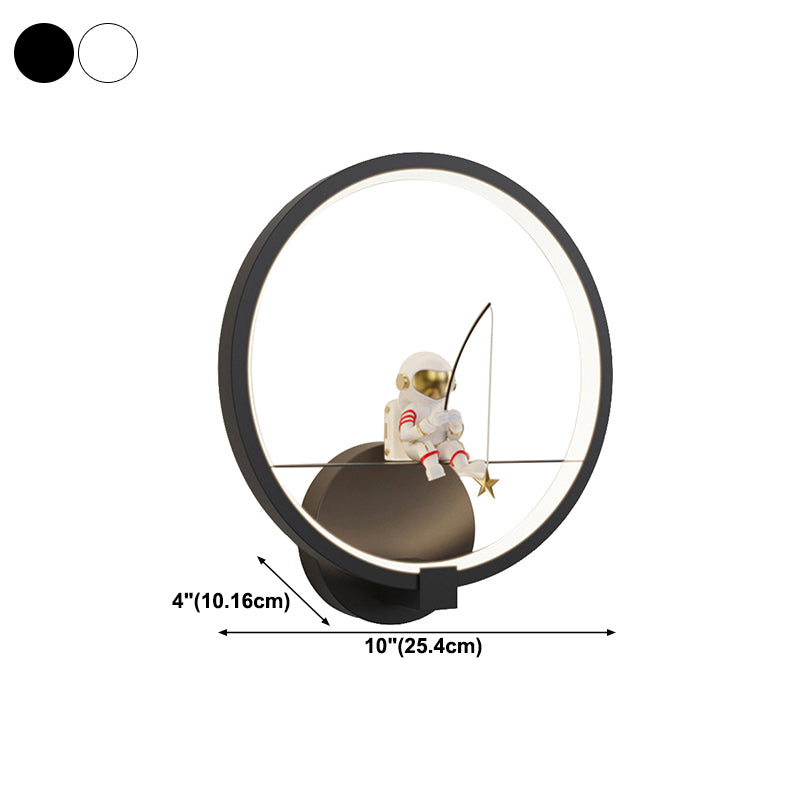 Modern Style Wall Light Fixture Creative Astronaut Wall Light Sconce for Bedroom