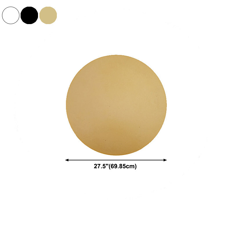 Metal Round Shape Wall Lighting Modern Style 1 Light Wall Mounted Light Fixture