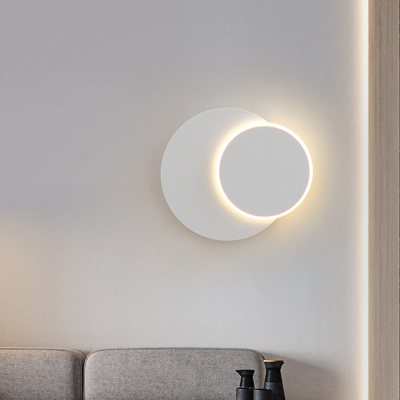 Modern LED Wall Mount Light 1-Light Wall Sconce Light with Acrylic Shade for Bedroom