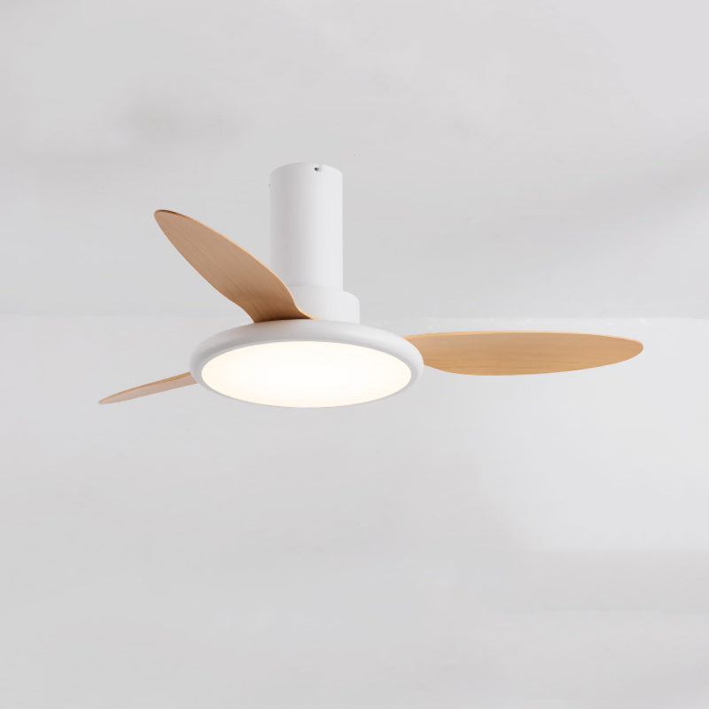 Kids Style Round Ceiling Fan Lighting Metal 1 Light Ceiling Fan Lamp for Living Room