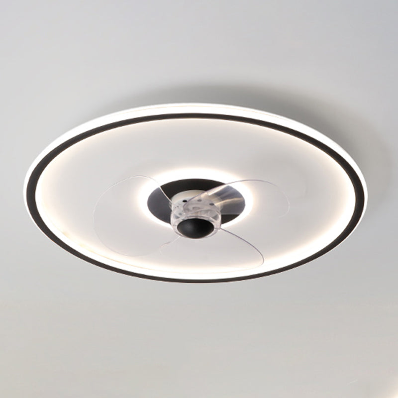 2 Light Ceiling Fan Lighting Modern Style Metal Ceiling Fan Light for Bedroom