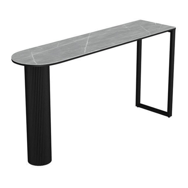 Nordic Simple Bar Table Stone Top Free Form Top Bistro Table for Restaurant