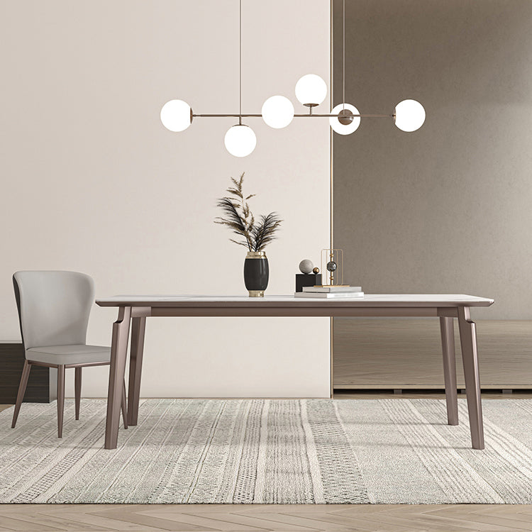 Designer Style Sintered Stone Dining Set Rectangle 1/2/4/5/7 Pieces Dining Room Table Set
