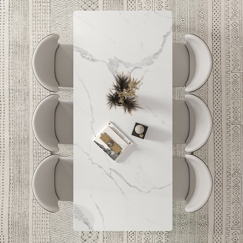 Designer Style Sintered Stone Dining Set Rectangle 1/2/4/5/7 Pieces Dining Room Table Set