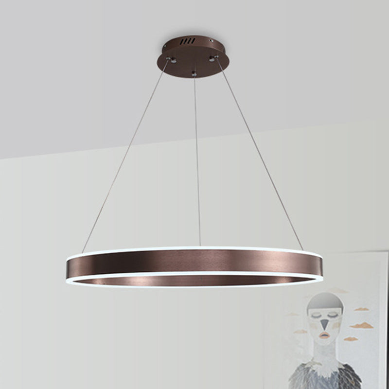 Moderno lampadario a pendente intrecciato acrilico 1/2/3 luci soggiorno a soffitto appeso alla luce marrone e naturale