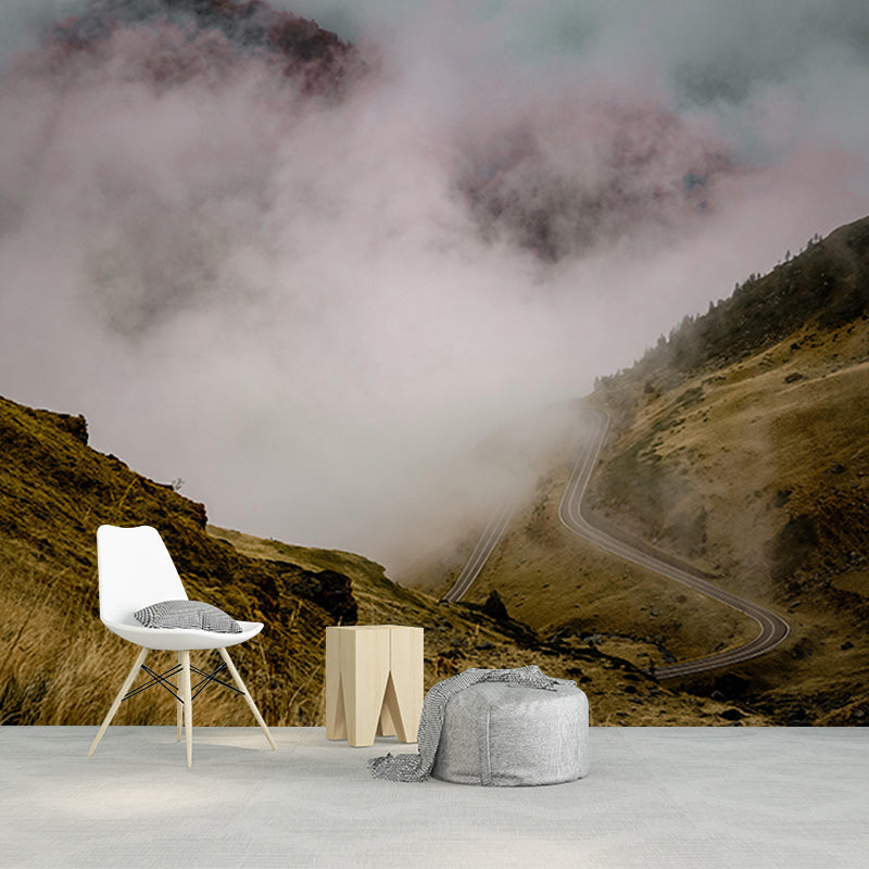 Photography Mildew Resistant Wallpaper Mountain Living Room Wall Mural