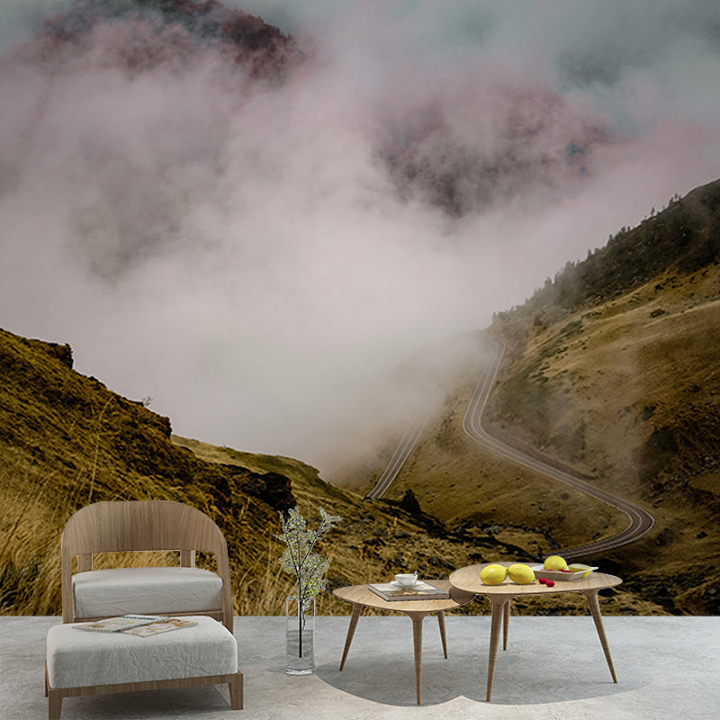 Photography Mildew Resistant Wallpaper Mountain Living Room Wall Mural
