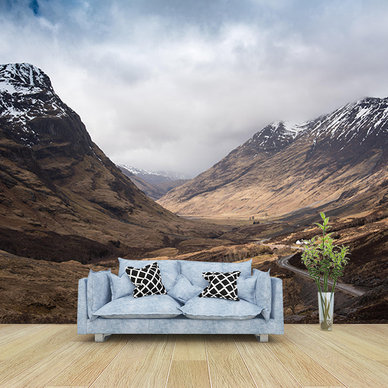 Photography Mildew Resistant Wallpaper Mountain Living Room Wall Mural