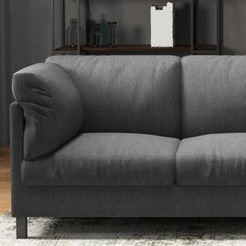 82.67" W x 32.67" D x 32.67" H Contemporary Standard Square Arm Sofa for Living Room