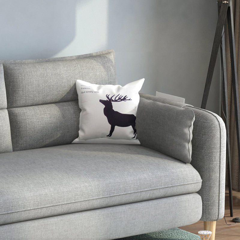 Contemporary Sewn Pillow Back Standard 3-seater Stationary Sofa