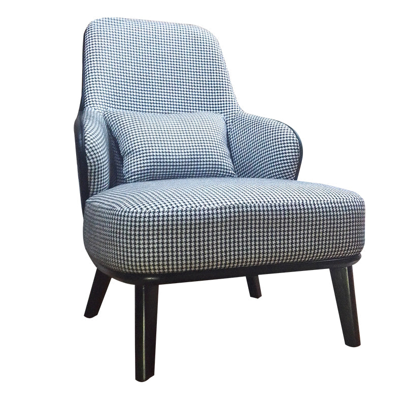 30.71" Wide Solid Wood Frame Wingback Chair with Basic Four Leg for Living Room