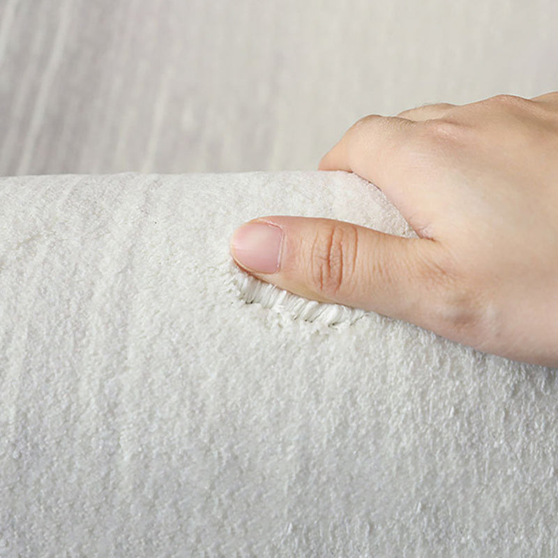 Hellgelber nordischer Teppich, Polyester-Farbstück, waschbarer Teppich für Heimdekoration