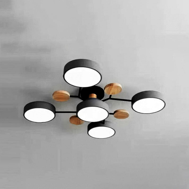 Modern Style Ceiling Light LED Flush Mount Light Fixture for Bedroom
