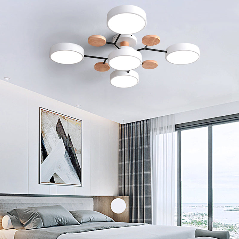Modern Style Ceiling Light LED Flush Mount Light Fixture for Bedroom