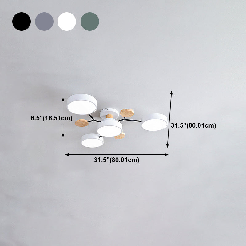 Modern Style Ceiling Light LED Flush Mount Light Fixture for Bedroom
