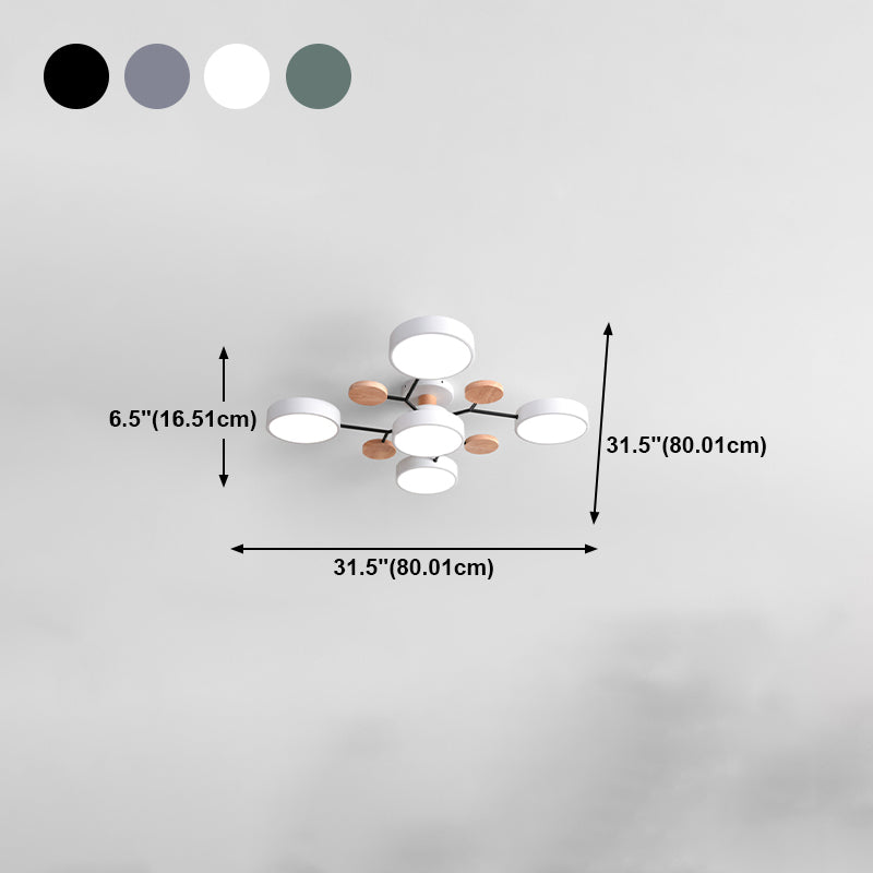 Modern Style Ceiling Light LED Flush Mount Light Fixture for Bedroom