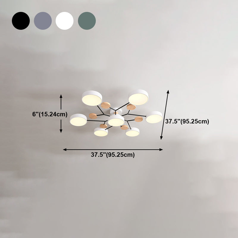 Modern Style Ceiling Light LED Flush Mount Light Fixture for Bedroom