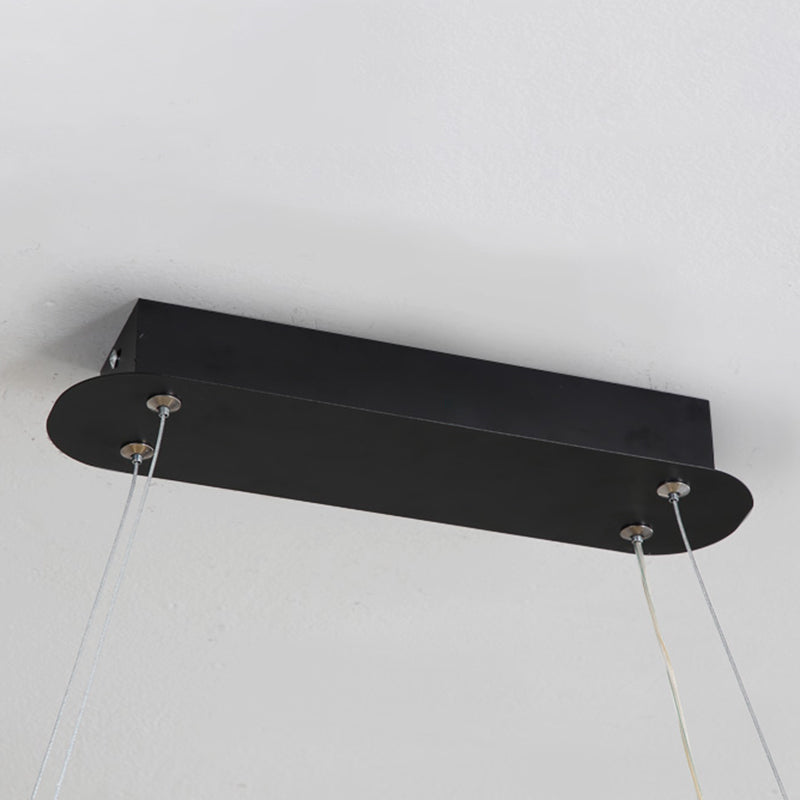 Contemporary Style Linear Shape Island Light Metal 1 Light Pendant Light Fixture