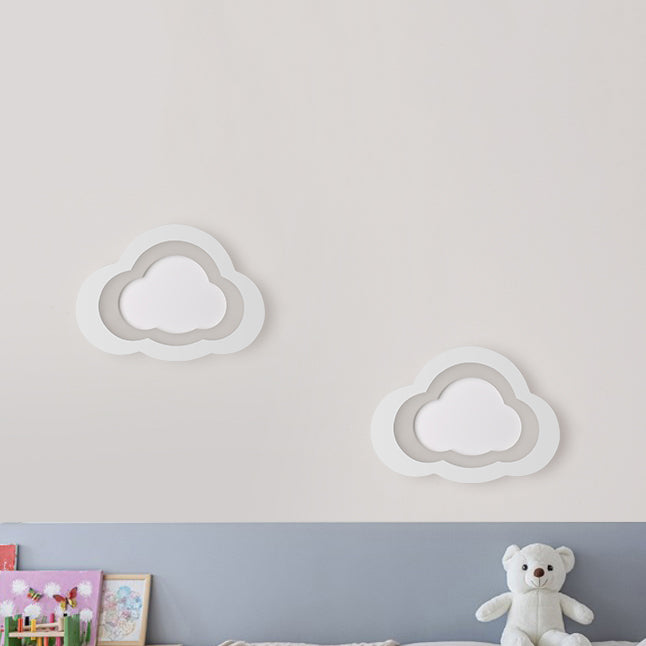 Metal Cloud Wall Mounted Lamps Modern Style 1 Light Wall Mount Lighting