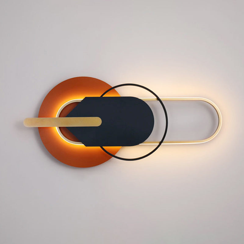Geometry Shape Metal Wall Lights Modern Style Wall Mounted Lamps