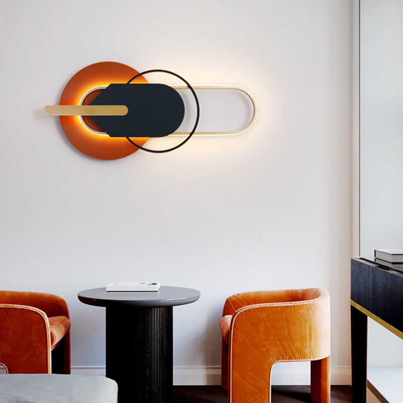Geometry Shape Metal Wall Lights Modern Style Wall Mounted Lamps