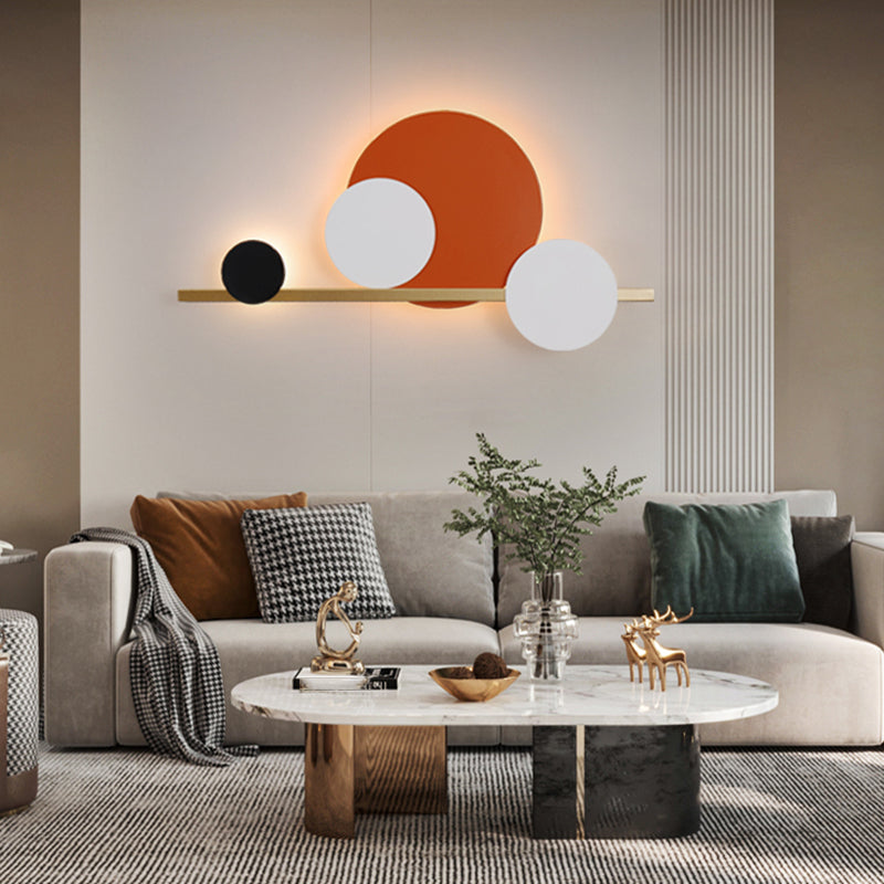 Geometry Shape Metal Wall Lights Modern Style Wall Mounted Lamps