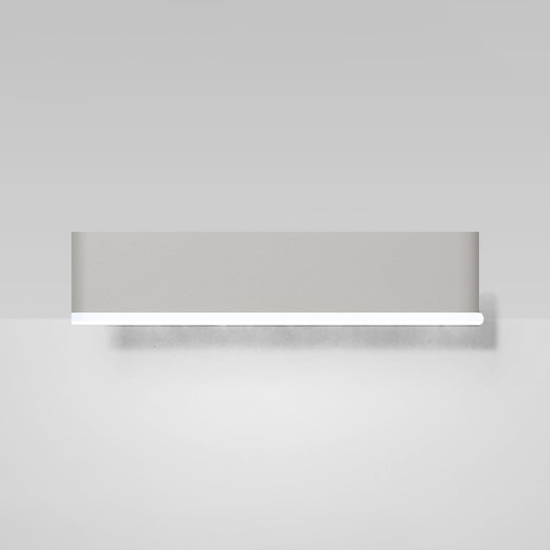 Rectangle Shape Metal Wall Light Modern Style Single Light Wall Mount Lighting