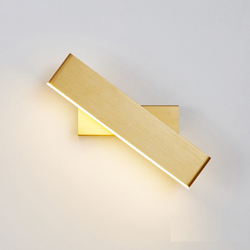 Rotatable LED Wall Mount Light 1-Light Wall Sconce Light with Acrylic Shade for Bedroom