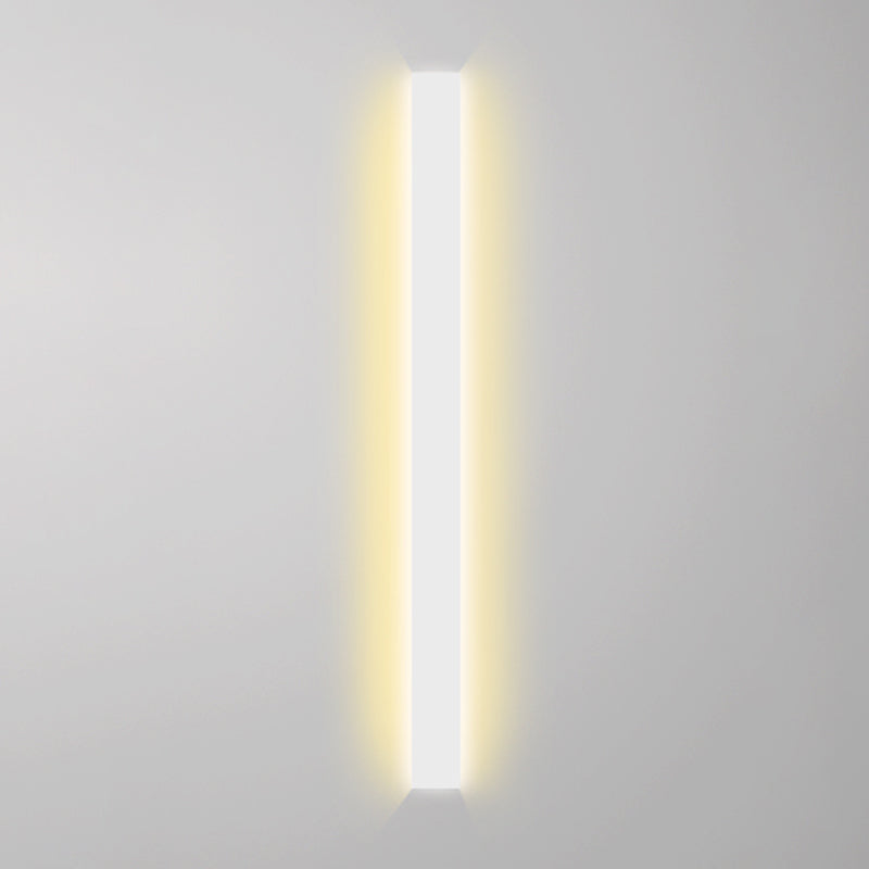 Linear Shape Metal Wall Light Modern Style Single Light Wall Mount Lamp