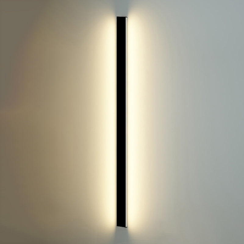 Linear Shape Metal Wall Light Modern Style Single Light Wall Mount Lamp