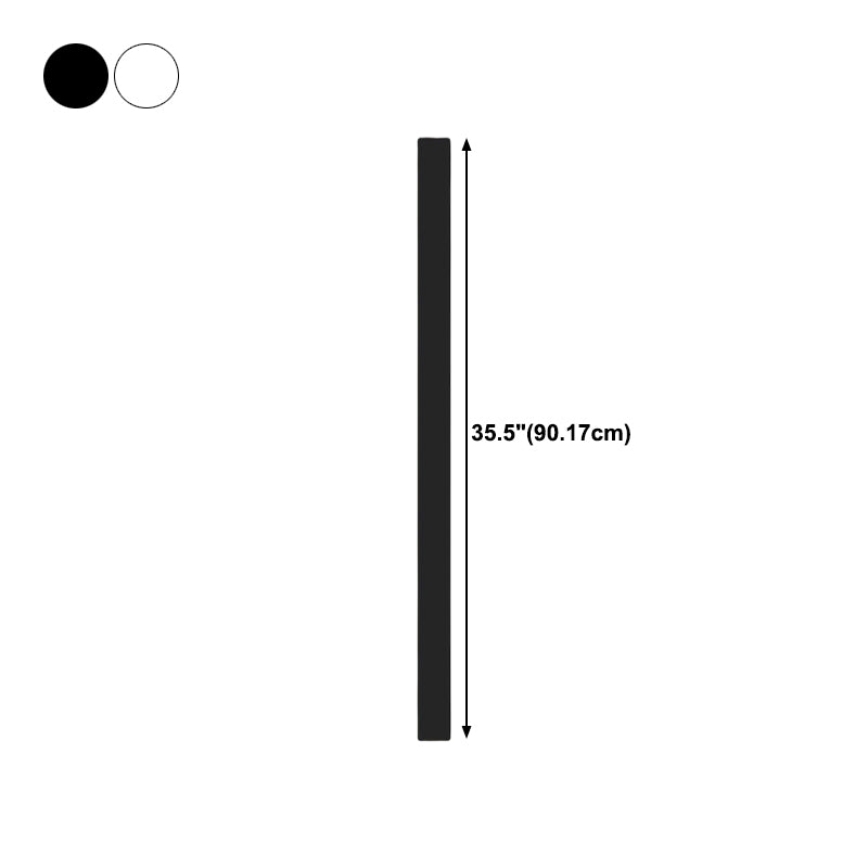 Linear Shape Metal Wall Light Modern Style Single Light Wall Mount Lamp